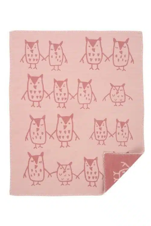 Wiegdeken Hand in Hand rose brown