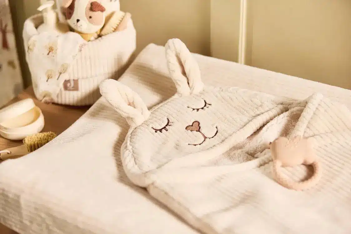 Wikkeldeken Bunny Cloudy Rib - Oatmeal