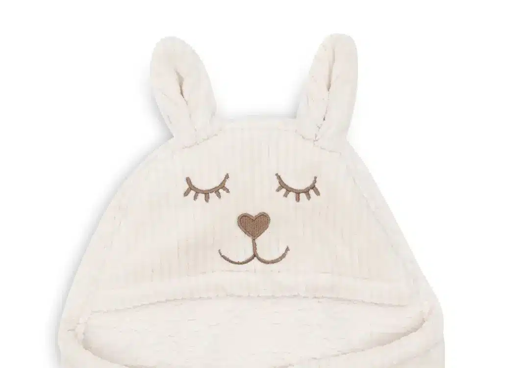 Wikkeldeken Bunny Cloudy Rib - Oatmeal