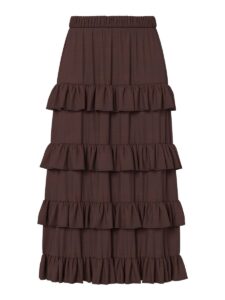 Wima Hw Ankle Skirt – Coffee Bean