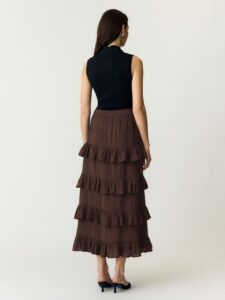 YAS - Wima Hw Ankle Skirt – Coffee Bean