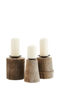 Wooden candle stand L