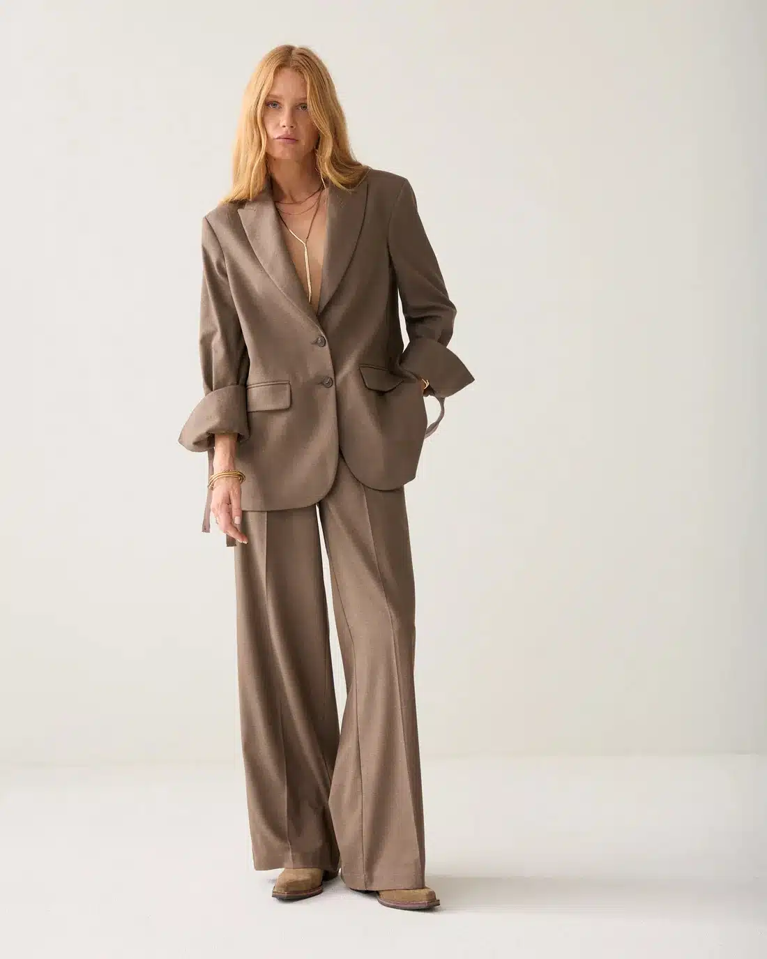 Blazer Twill melange - Taupe