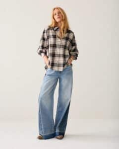 Blouse Flannel check embro - Multicolour