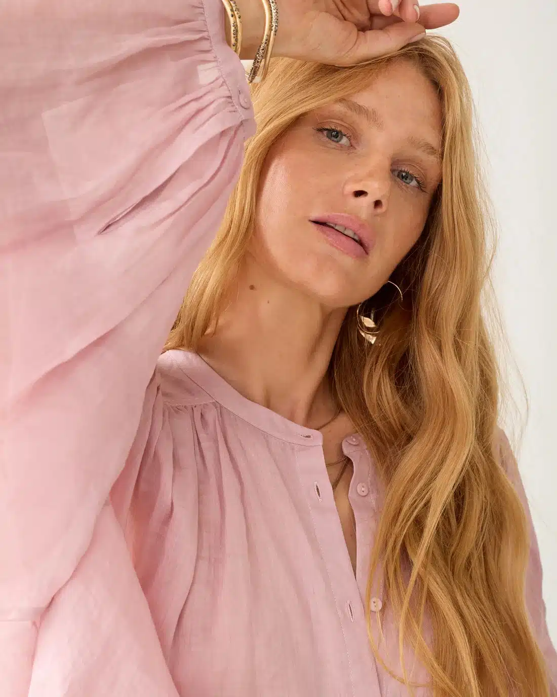 Blouse Ramie - Faded Pink