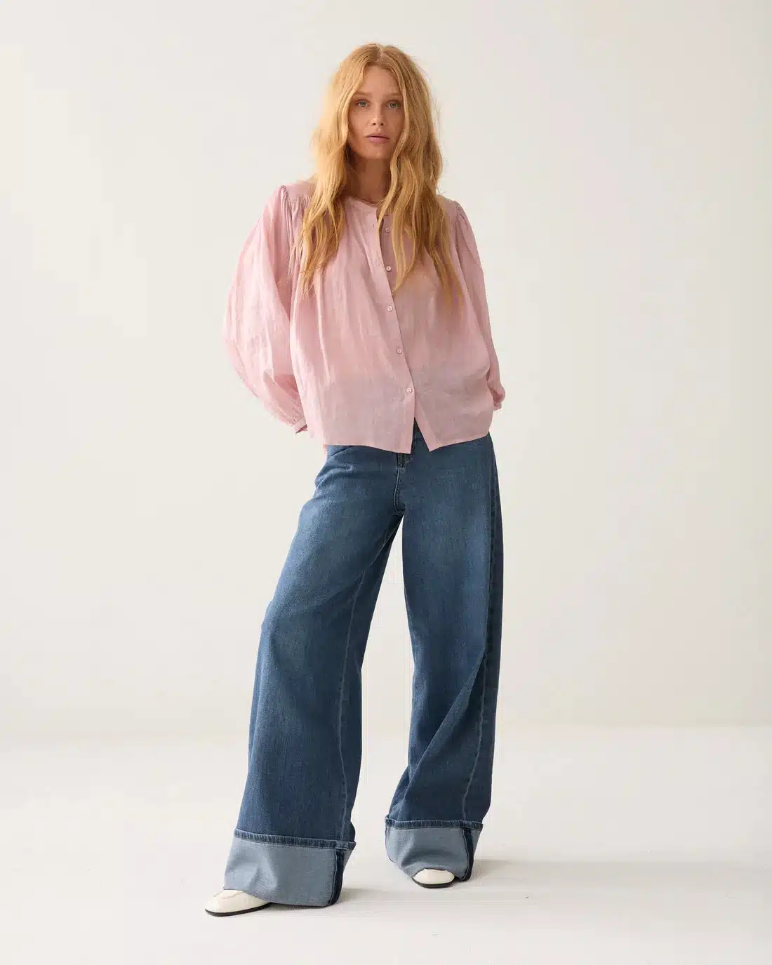 Blouse Ramie - Faded Pink