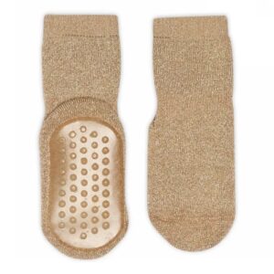 Celina glitter socks anti-slip - Golden Tan 19/21