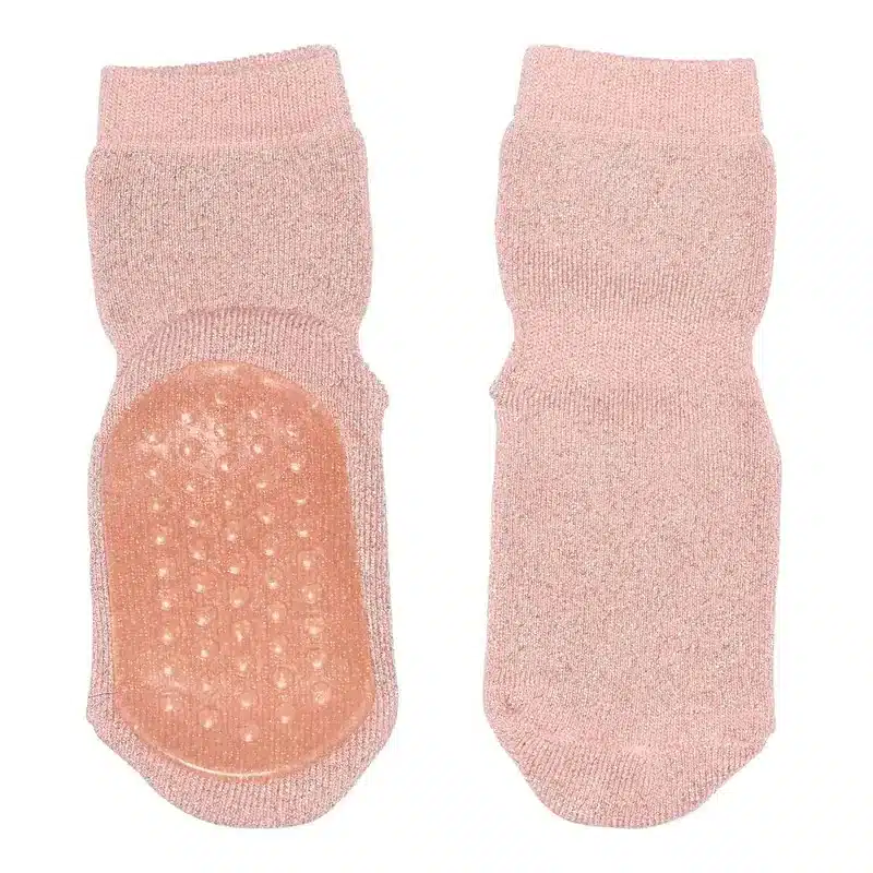 Celina glitter socks anti-slip – Silver Pink 22/24
