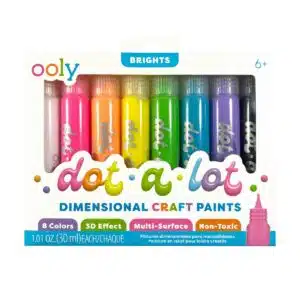 Dot-A-Lot: Dimensional Craft Paint – Bright (Set of 8)