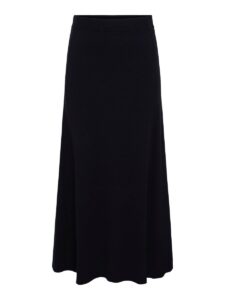 Fonny HW Ankle Knit Skirt – Black