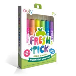Fresh Pick Scented Neon Gel Crayons - Set of 6