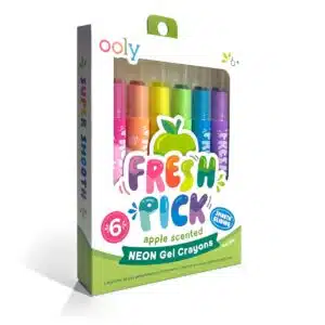 Fresh Pick Scented Neon Gel Crayons - Set of 6