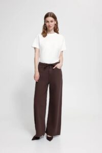 Hezano Wide Pants - Chicory Coffee