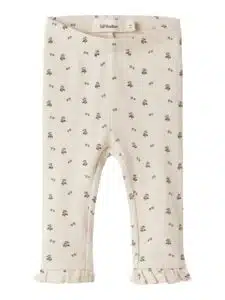 Lago Mer Slim Leggings - Turtledove Blue Flower