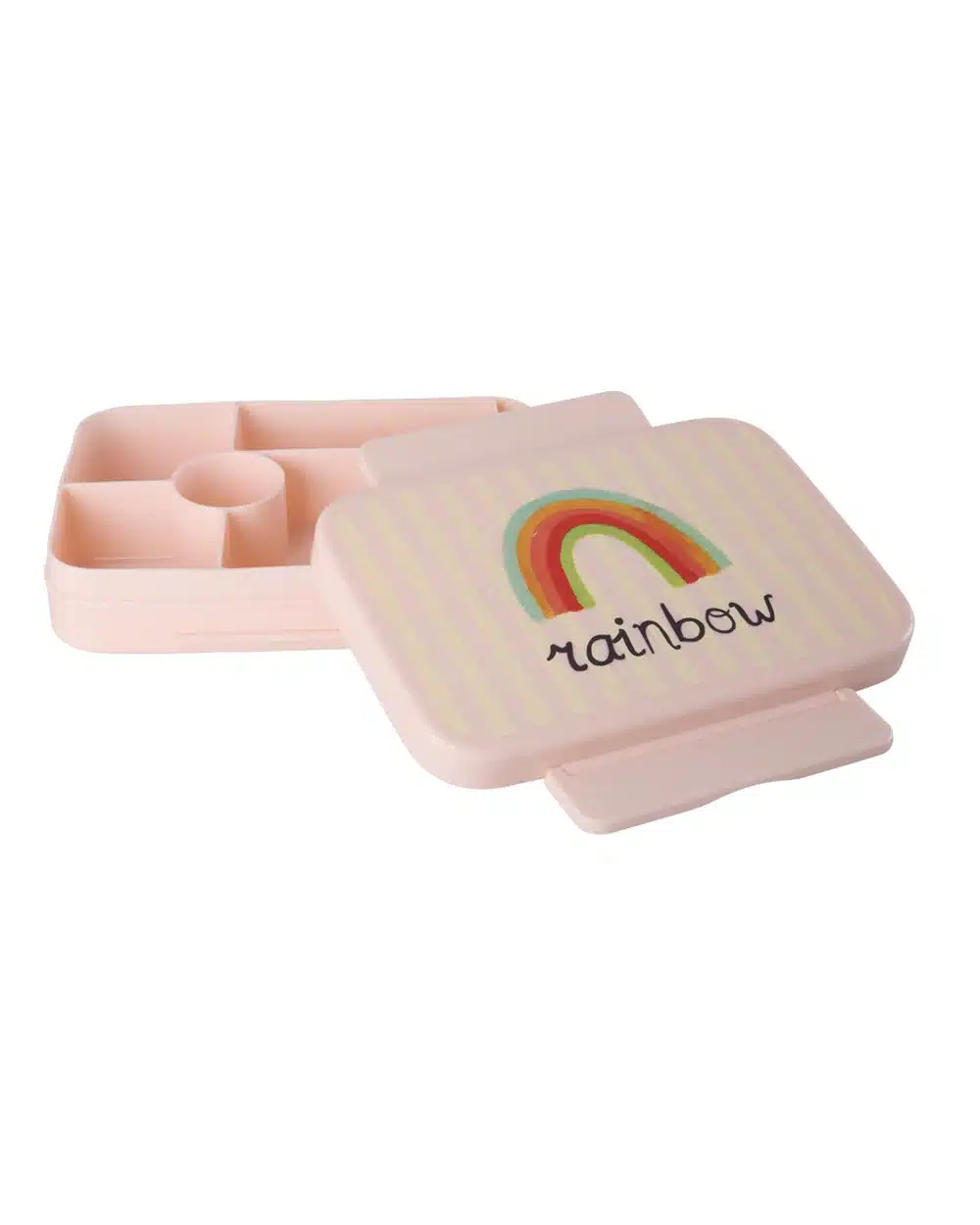Lunchbox with 6 Rooms - Pink ABC Rainbow