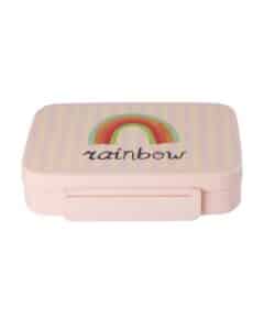 Lunchbox with 6 Rooms - Pink ABC Rainbow