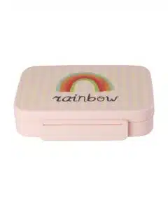Lunchbox with 6 Rooms - Pink ABC Rainbow