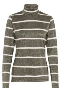 Lura Rollneck - Black/Creme/Gold