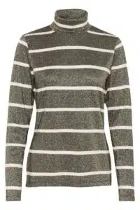 Lura Rollneck - Black/Creme/Gold