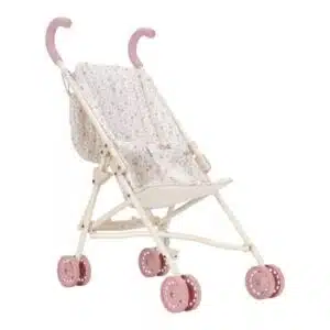 Metalen poppenbuggy - Soft Flowers