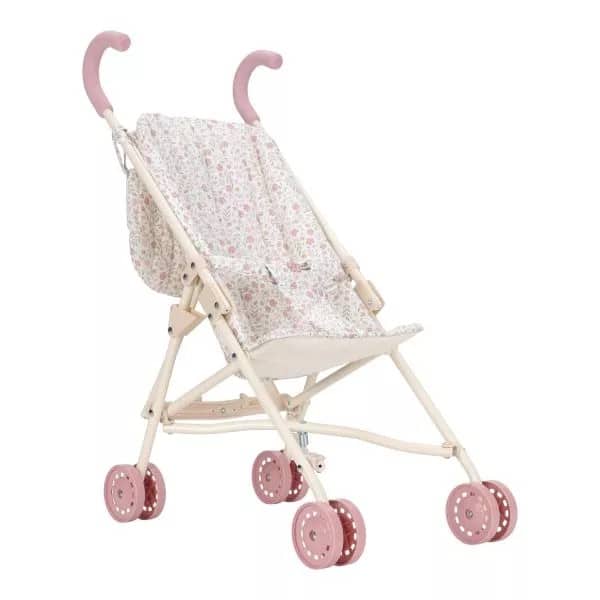 Metalen poppenbuggy - Soft Flowers