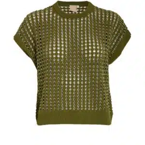 Raina GRS Knit Vest - Calla Green