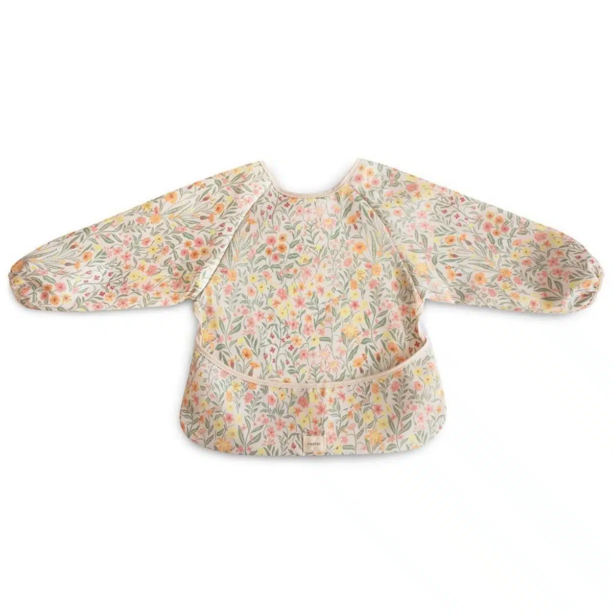 Slabbetje met Lange Mouwen - Pastel Blooms