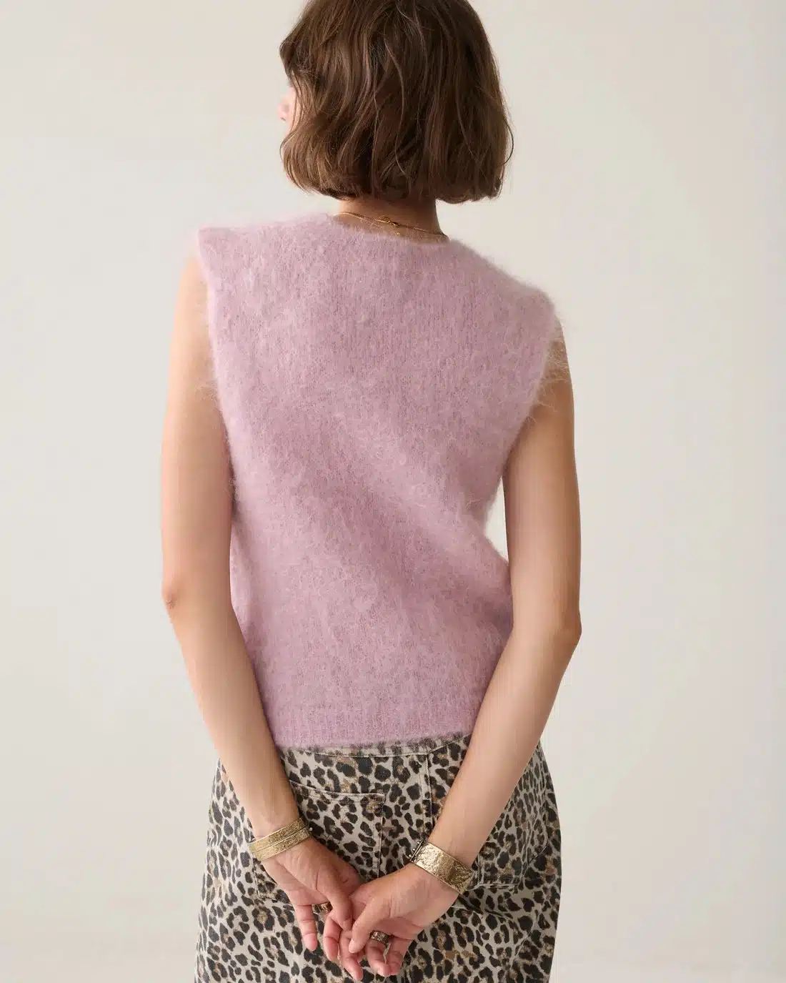 Spencer Kid mohair knit - Faded Pink