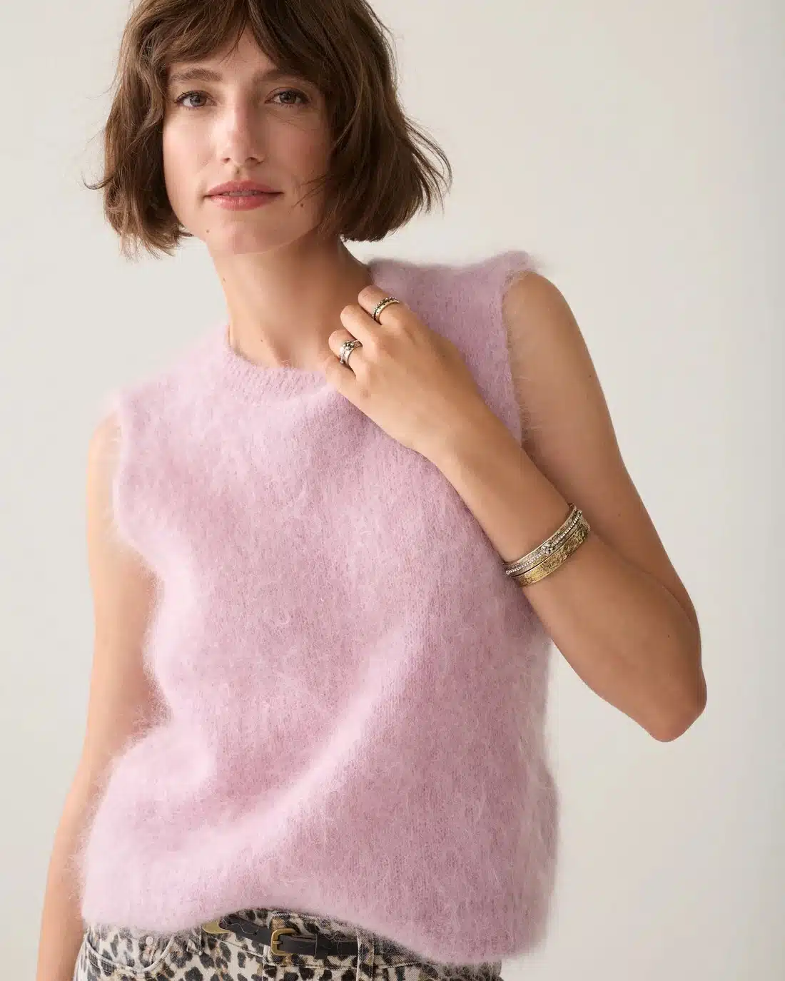 Spencer Kid mohair knit - Faded Pink