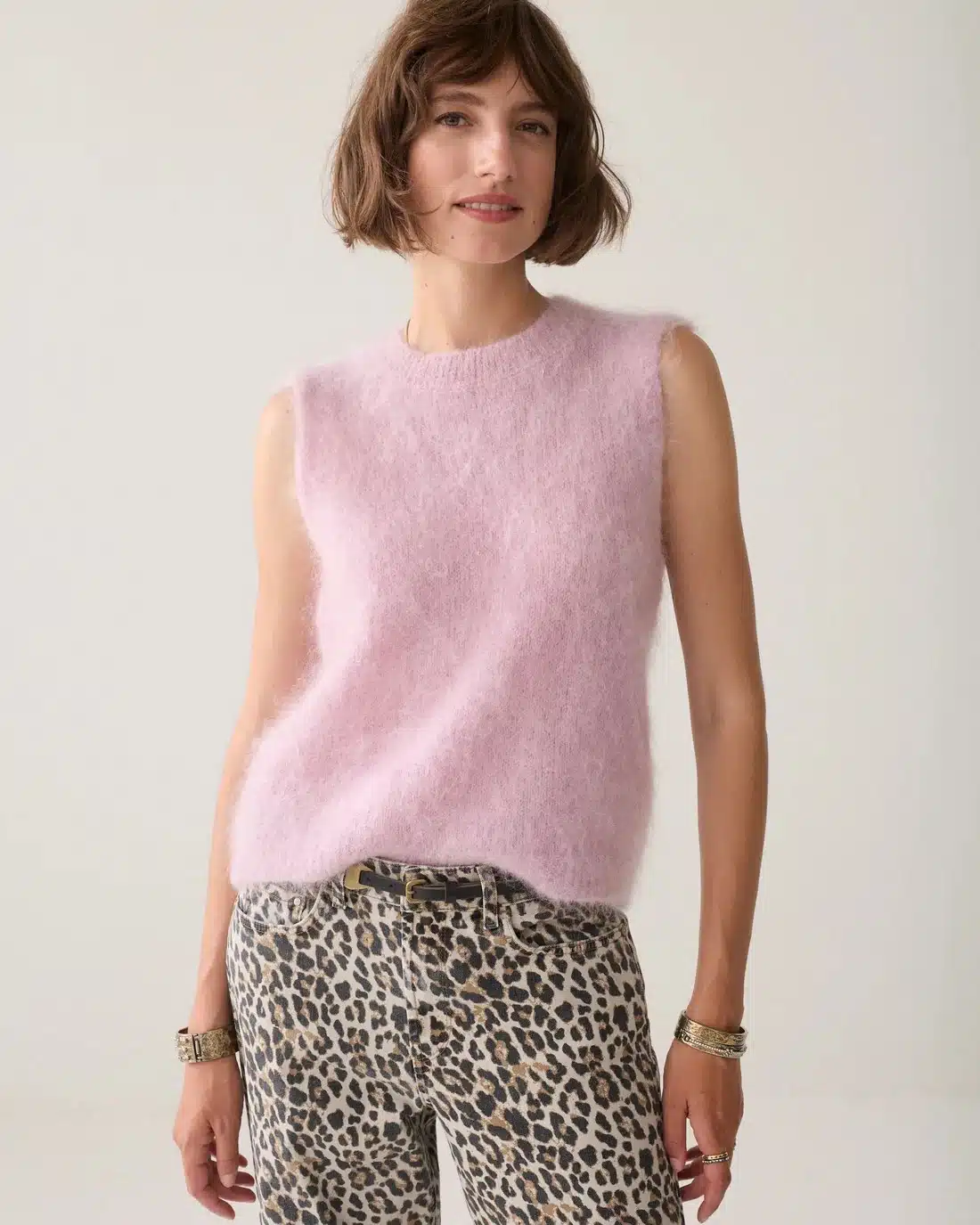Spencer Kid mohair knit - Faded Pink