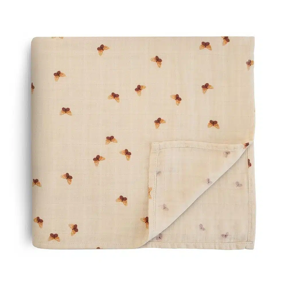 Swaddle 120 x 120cm - Butterflies