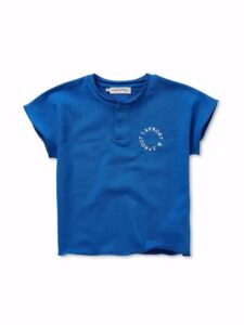 Sweat top grandad - Sports Blue