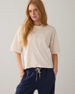 Top Mesh and jersey - Ivory