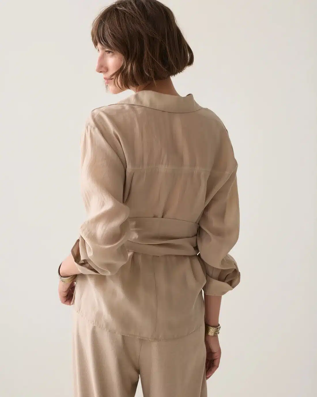Top wrap Lyocell blend - Light Taupe