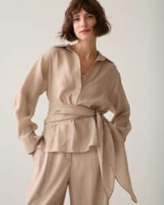 Top wrap Lyocell blend - Light Taupe