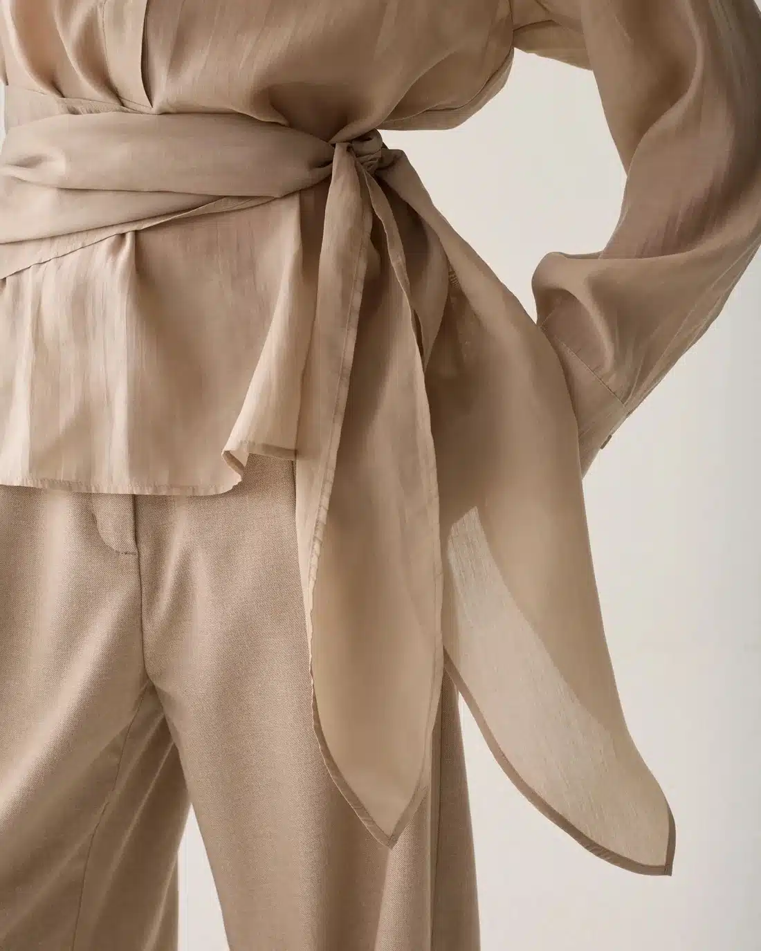 Top wrap Lyocell blend - Light Taupe