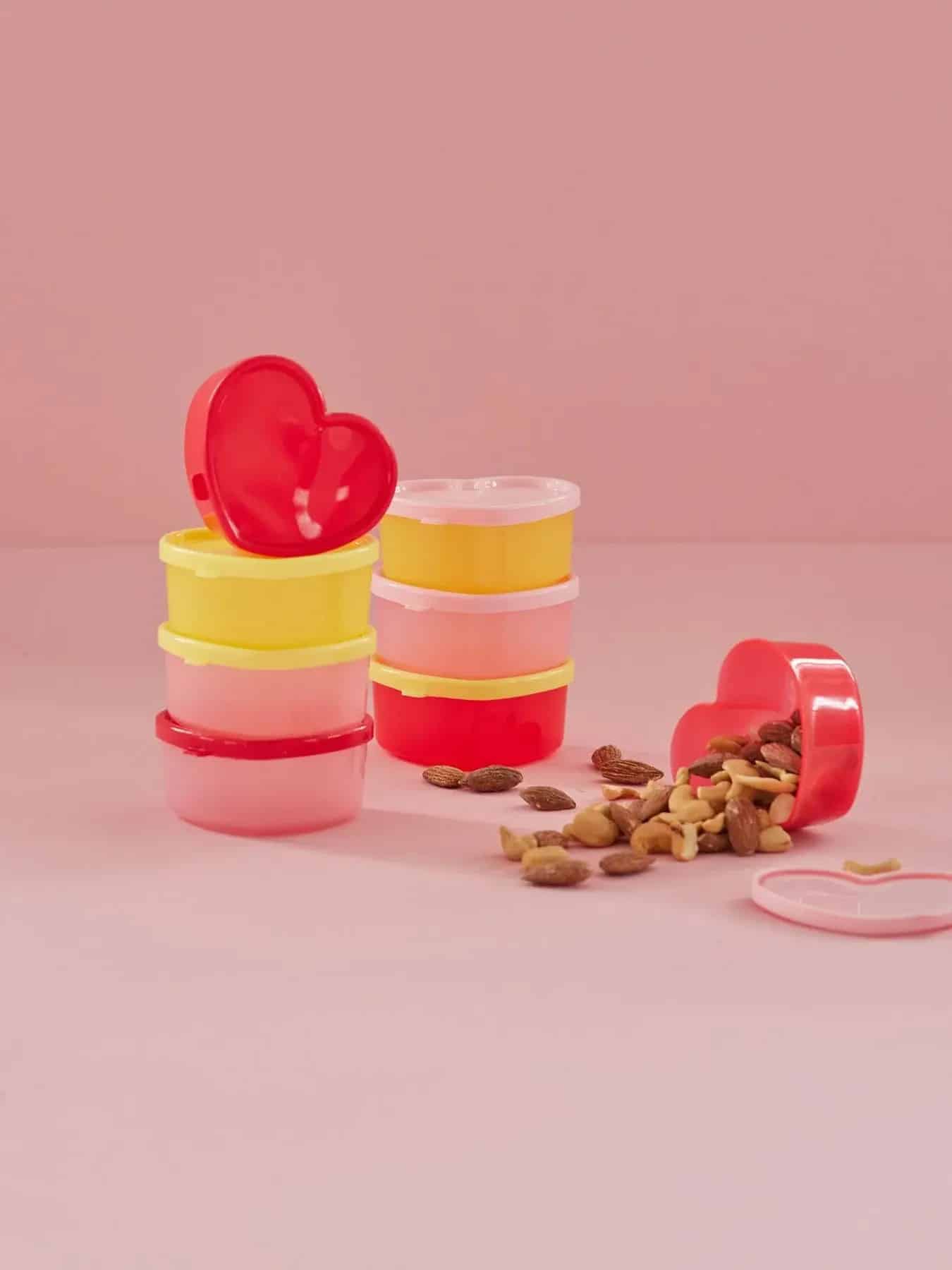 Voorraaddoosje hart - set van 8
