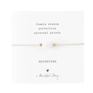 A Beautiful Story - Gemstone card - Moonstone