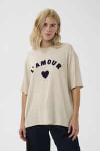 Amour T-Shirt - Dune Melange