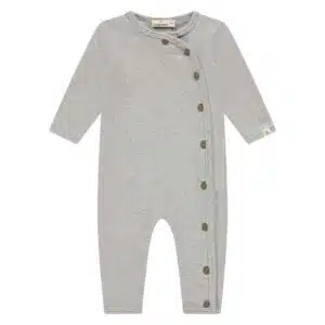 Baby suit long sleeve - Light Grey Melange