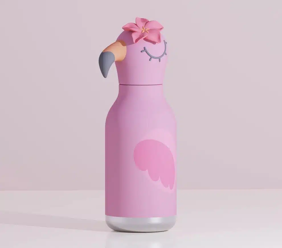 Bestie Waterfles - Flamingo