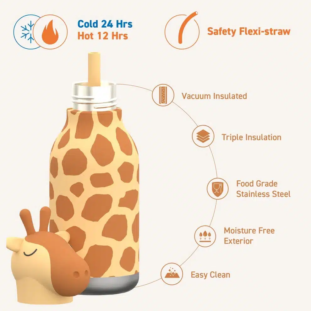 Bestie Waterfles - Giraffe