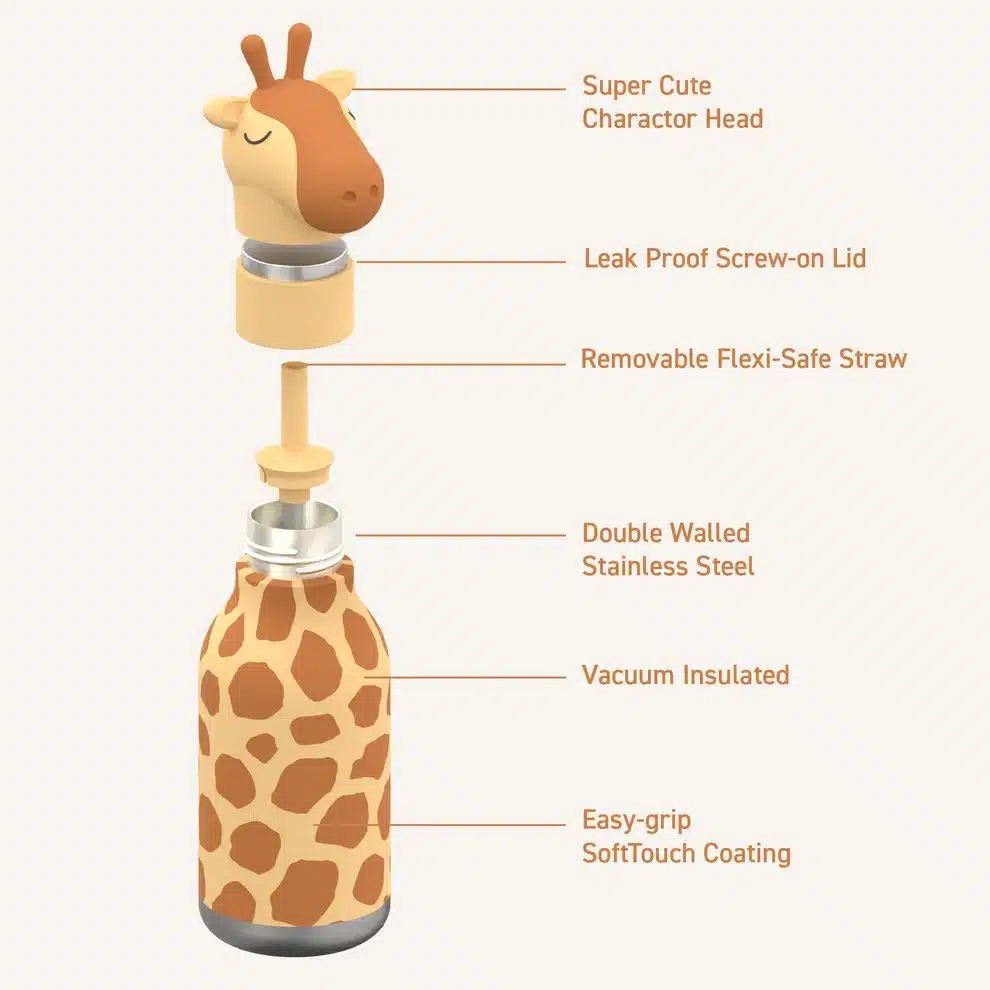 Bestie Waterfles - Giraffe