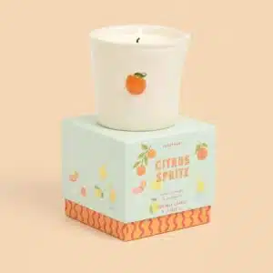 Bistro Orange Ceramic Candle - Citrus Spritz