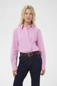 Ebony Shirt - Pink Stripe