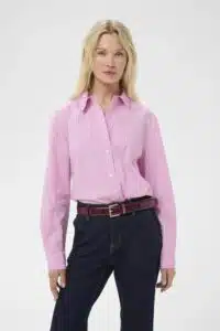 Ebony Shirt - Pink Stripe