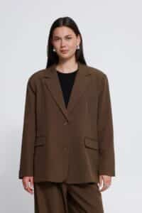 Fava Oversized Blazer - Slate Black