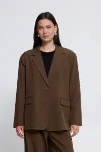 Fava Oversized Blazer - Slate Black
