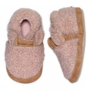 Fuzzy teddy slippers - Rose Dawn