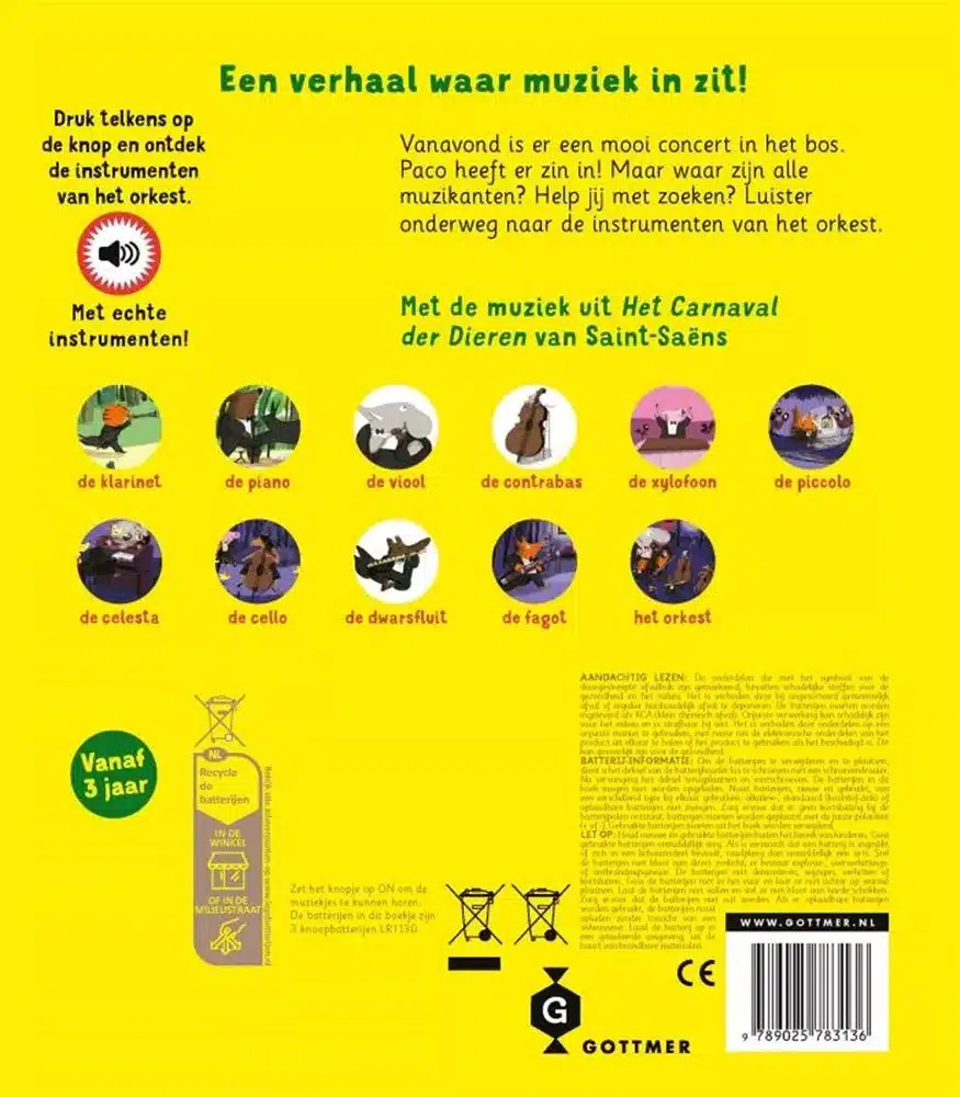 Geluidenboek Het Kleine Verhalen Orkest: De vier jaargetijden